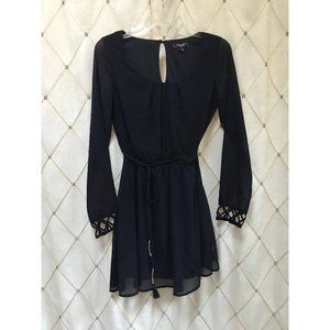 Navy Long Sleeve Mini Dress Juniors Size S